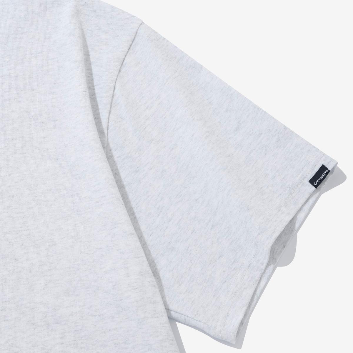 CLIP LOGO短袖T恤（灰色）