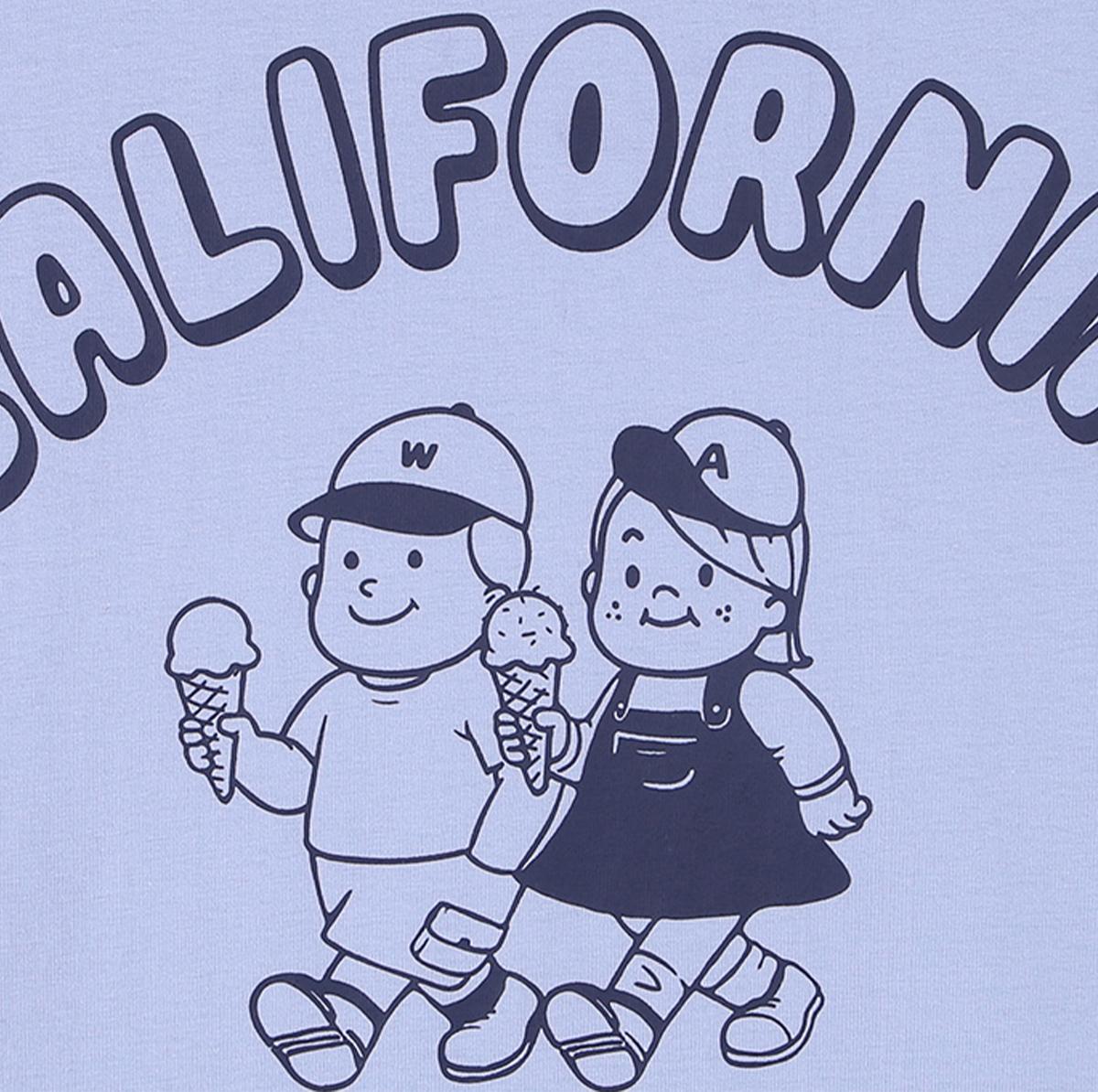冰淇淋情侶短袖T恤（黑色）