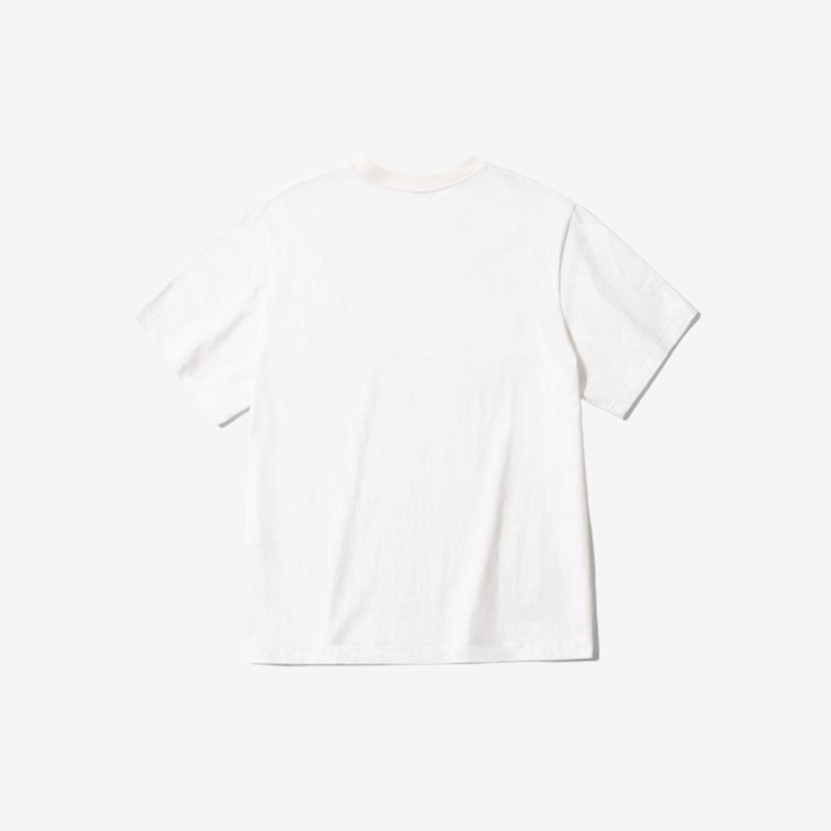 《BLACKPINK Rose’同款》SIGNATURE短袖T恤（白色/暗紅色）
