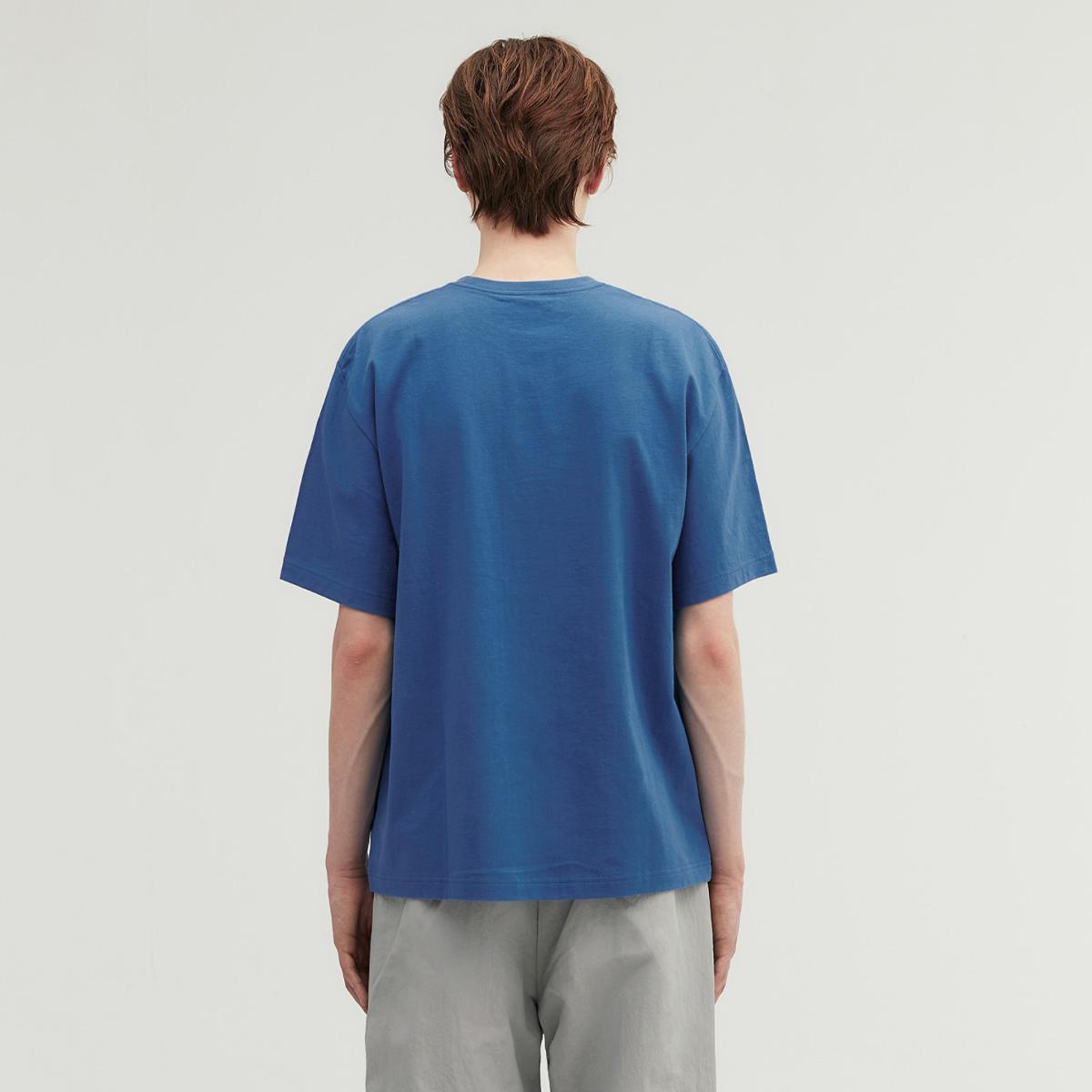 《BLACKPINK Rose’同款》SIGNATURE短袖T恤（藍色）