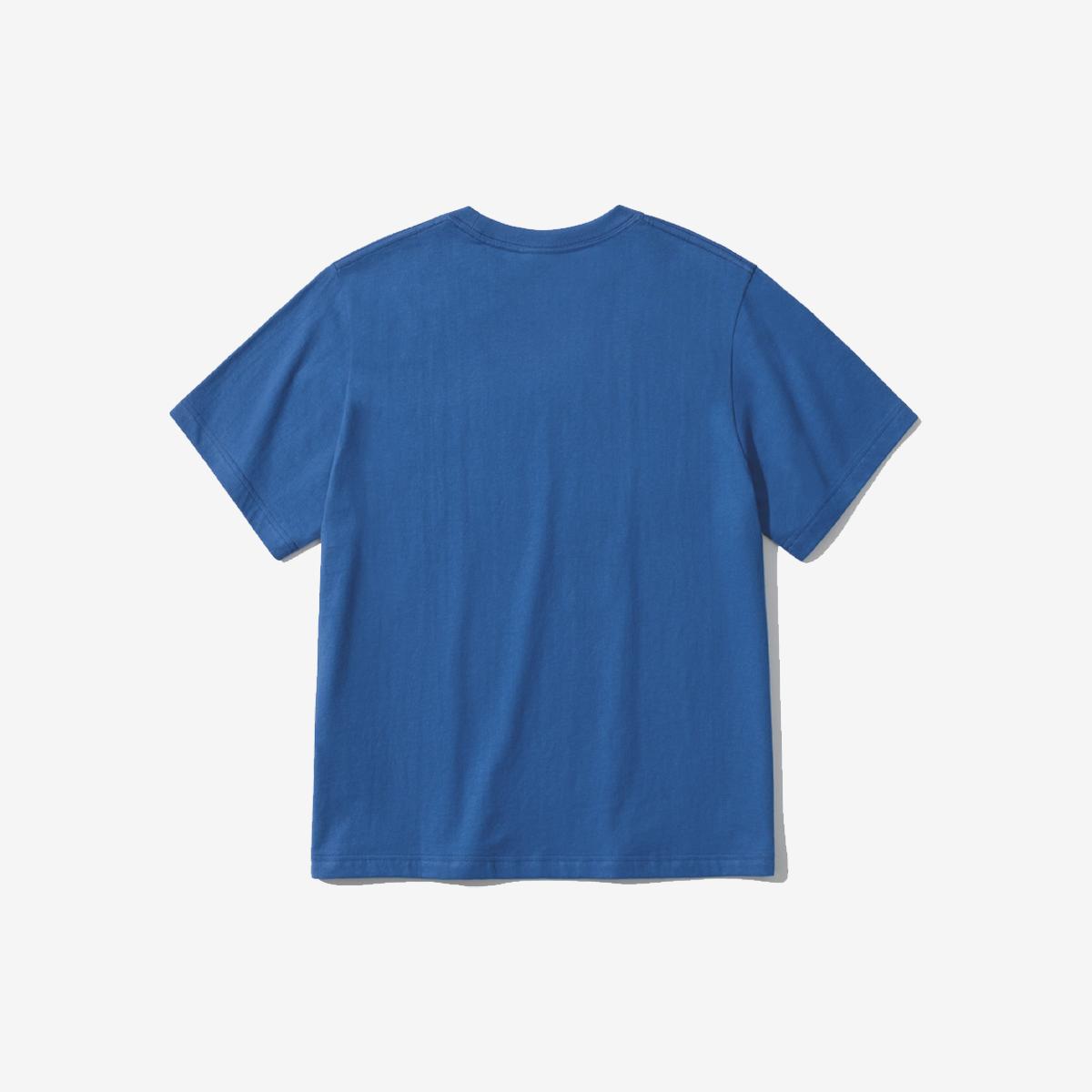《BLACKPINK Rose’同款》SIGNATURE短袖T恤（藍色）