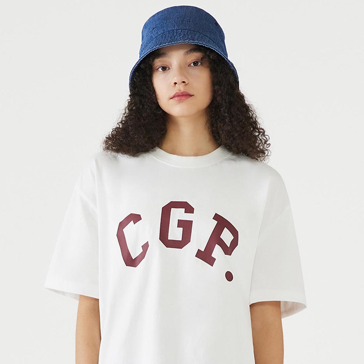 簡約弧形CGP LOGO短袖T恤