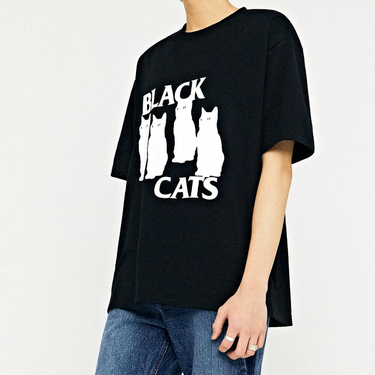 BLACK CAT短袖T恤（黑色）