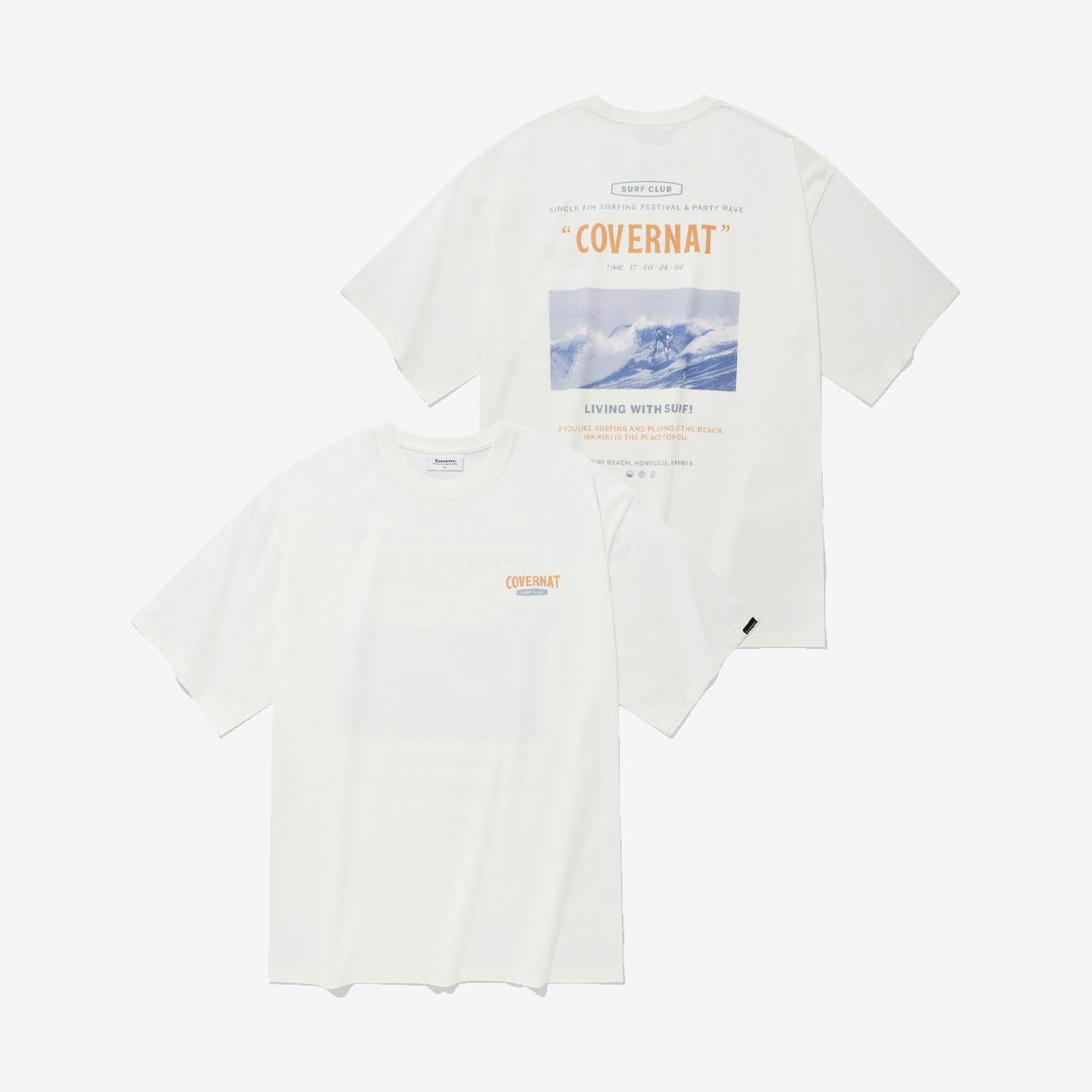 OCEAN LAYOUT短袖T恤（白色）