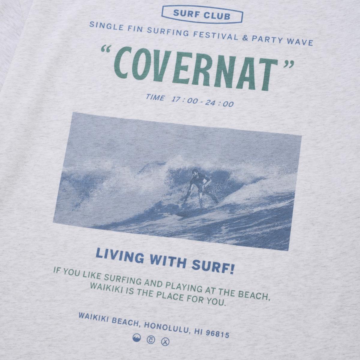 OCEAN LAYOUT短袖T恤（灰色）