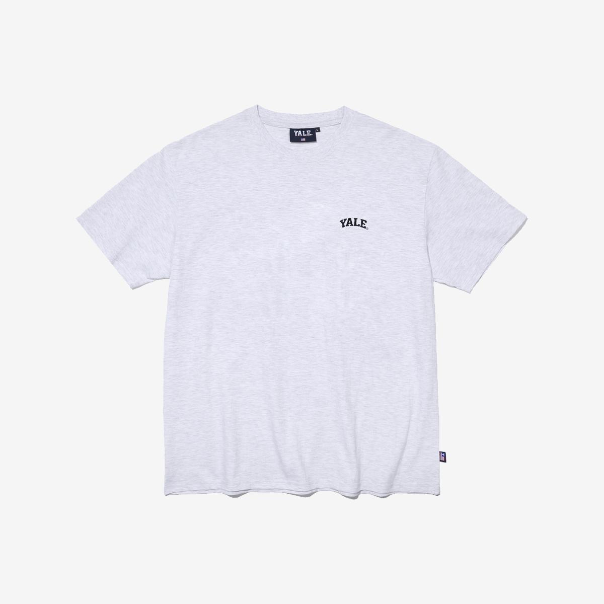 弧形小LOGO短袖T恤兩件組（白色/淺灰色）