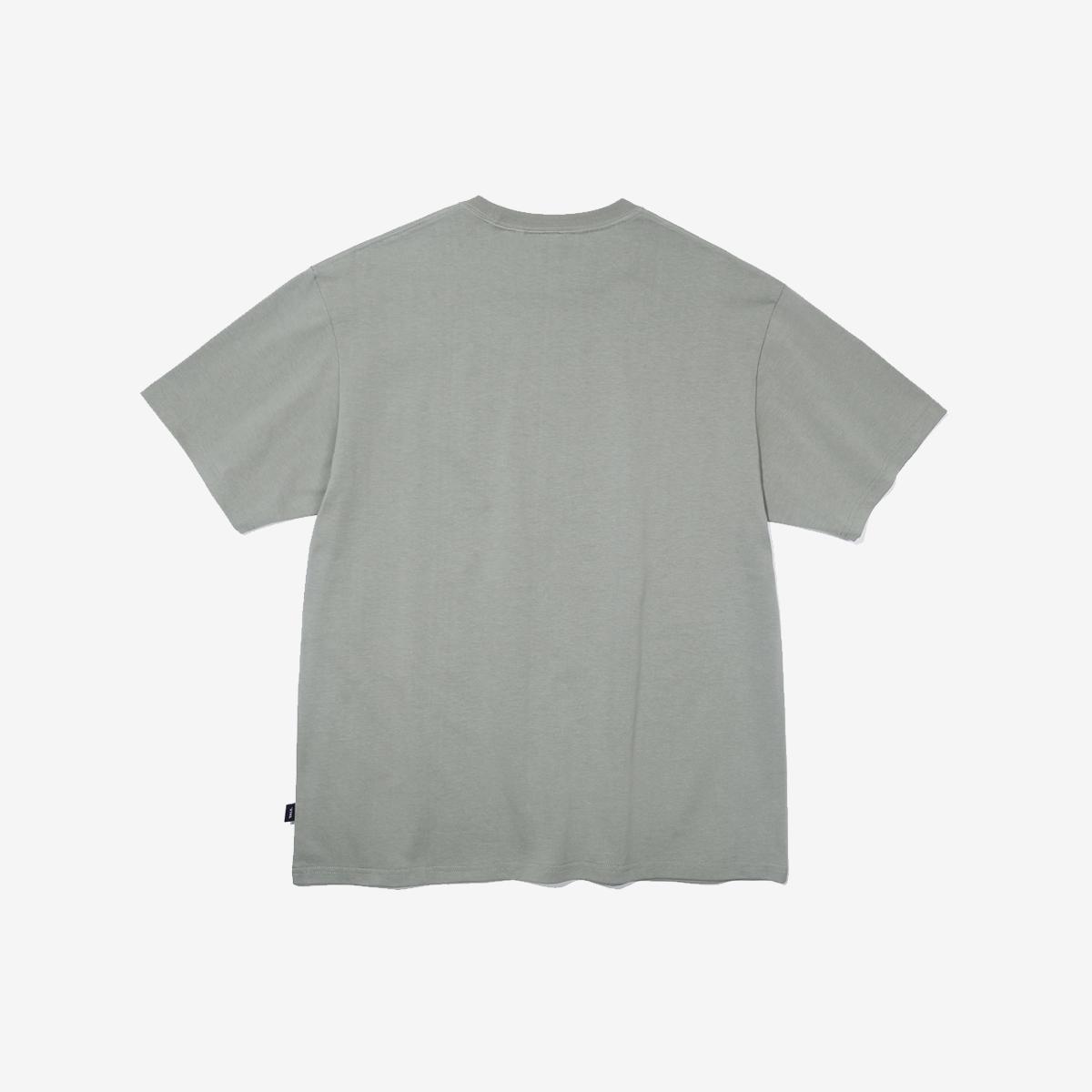 弧形小LOGO短袖T恤兩件組（白色/墨綠色）