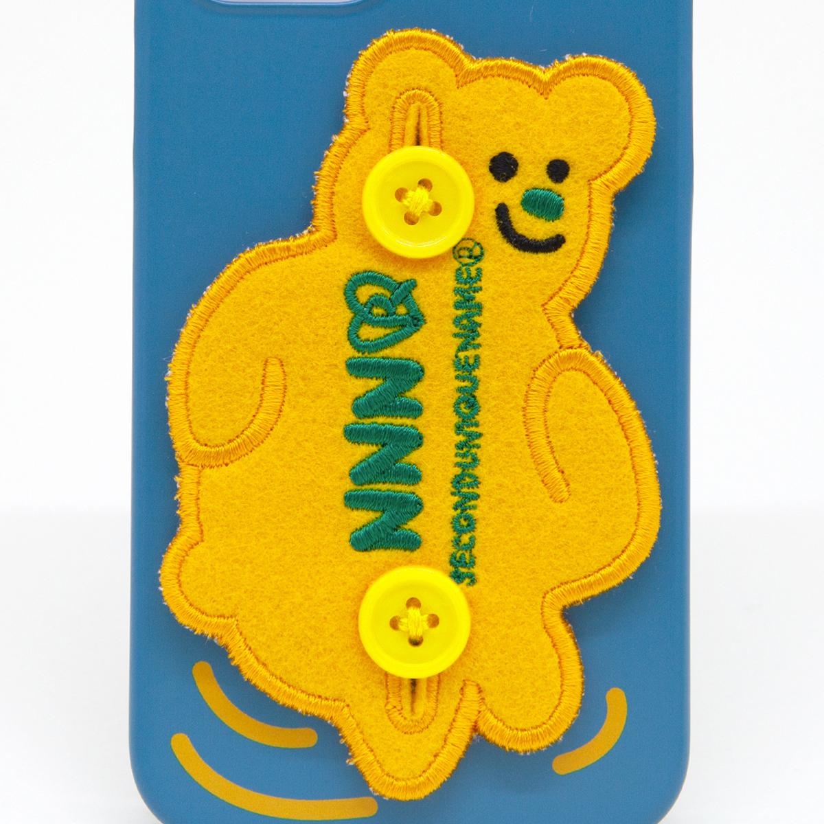 《IZ*ONE 權恩妃同款》Sun Case Animal刺繡貼布手機殼（小熊）