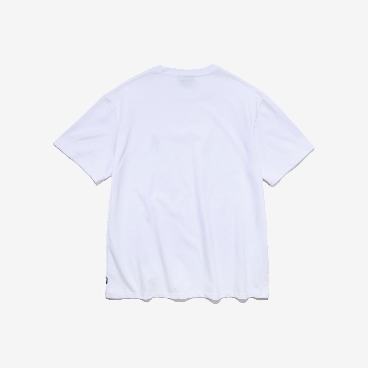 2 TONE弧形LOGO短袖T恤（白色）