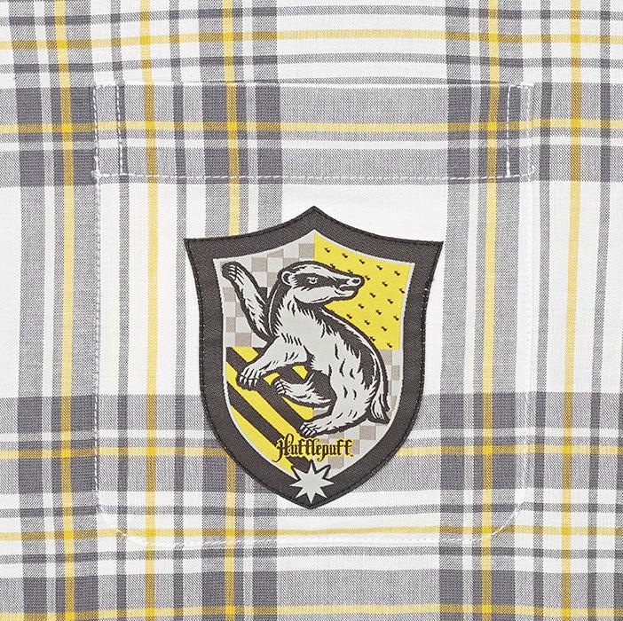 《哈利波特聯名款》霍格華茲宿舍短袖睡衣套裝（黃色）
