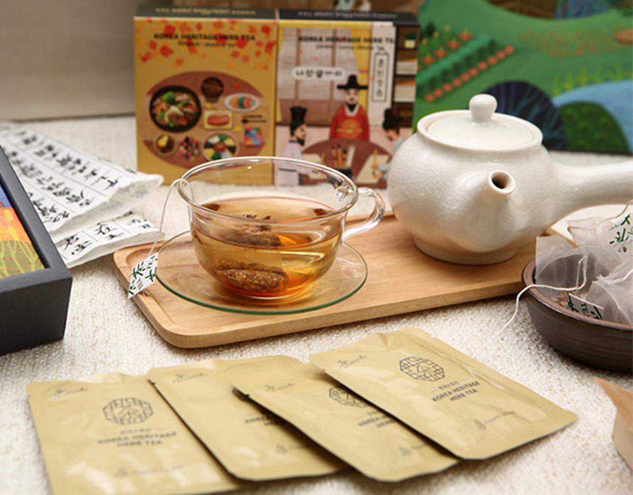韓國傳統茶禮盒