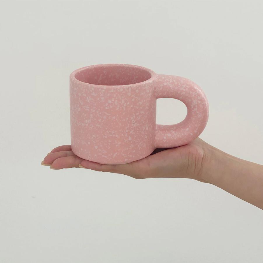太っちょカフェマグカップ（ピンク）
