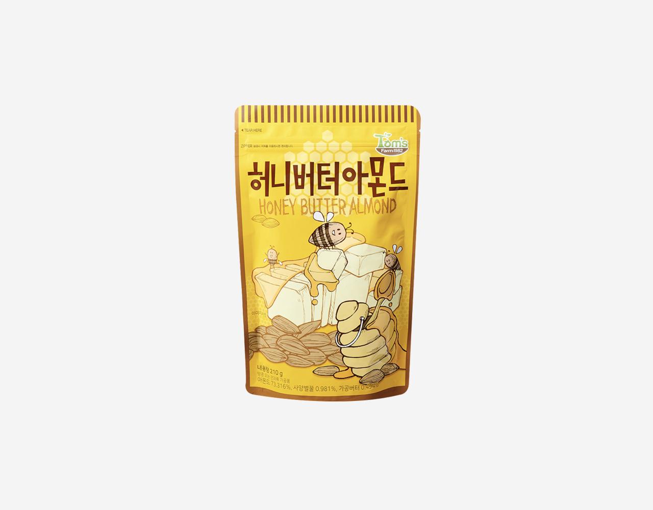 korean brand 길림양행 honey butter almond bag