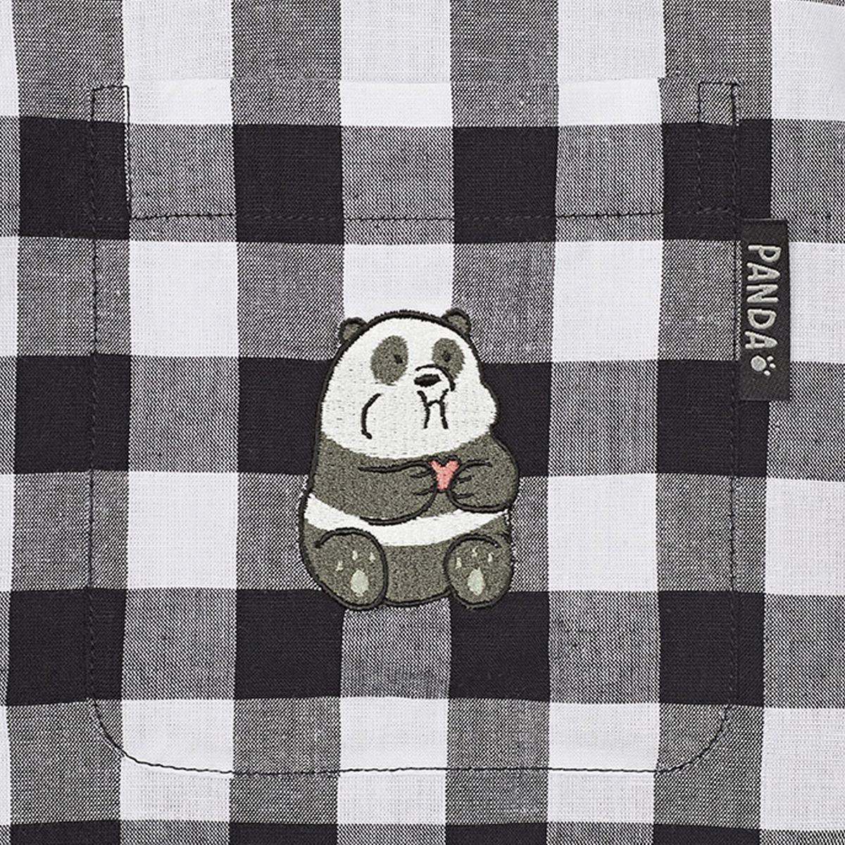 We Bare Bears Panda Bear Pajamas (Black)