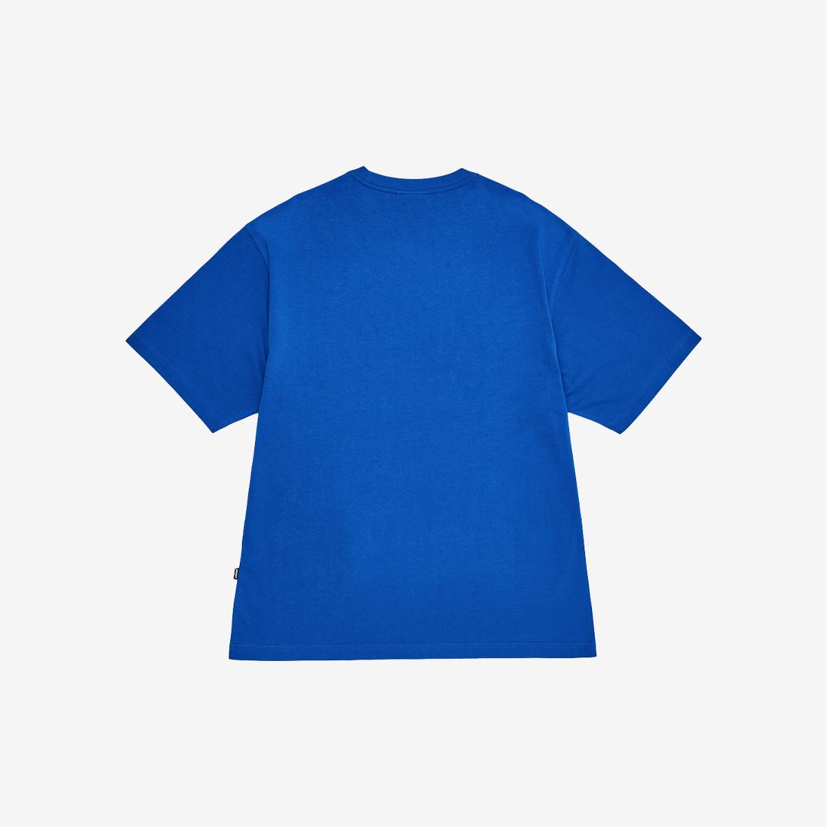 基本大LOGO短袖T恤（藍色）