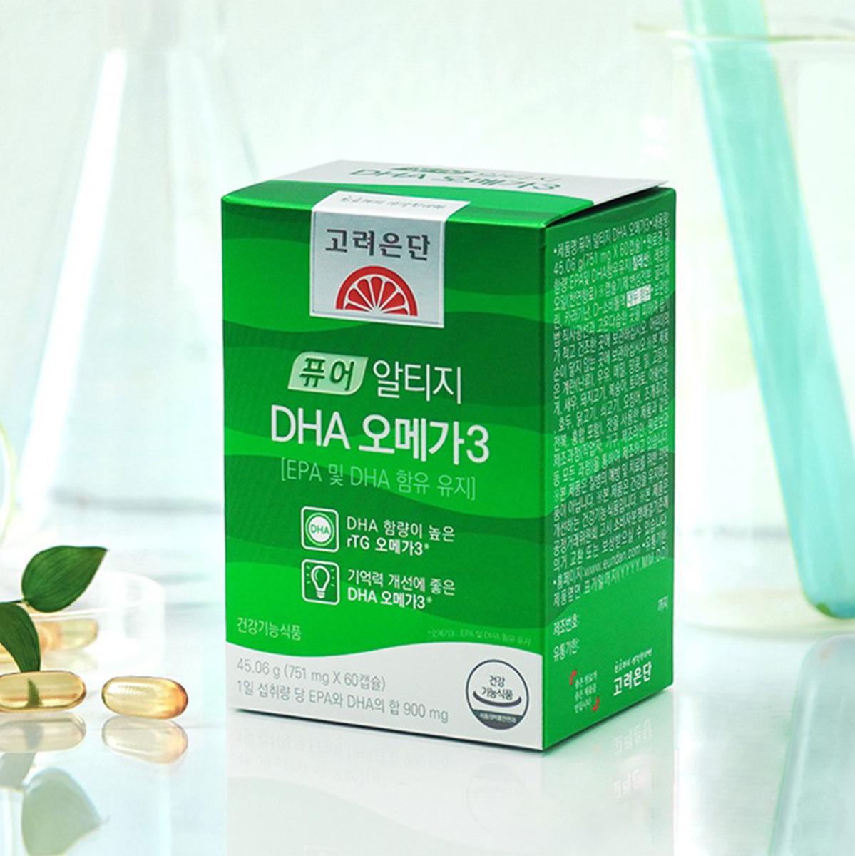 《劉在錫代言》純rTG DHA Omega3（60顆入）