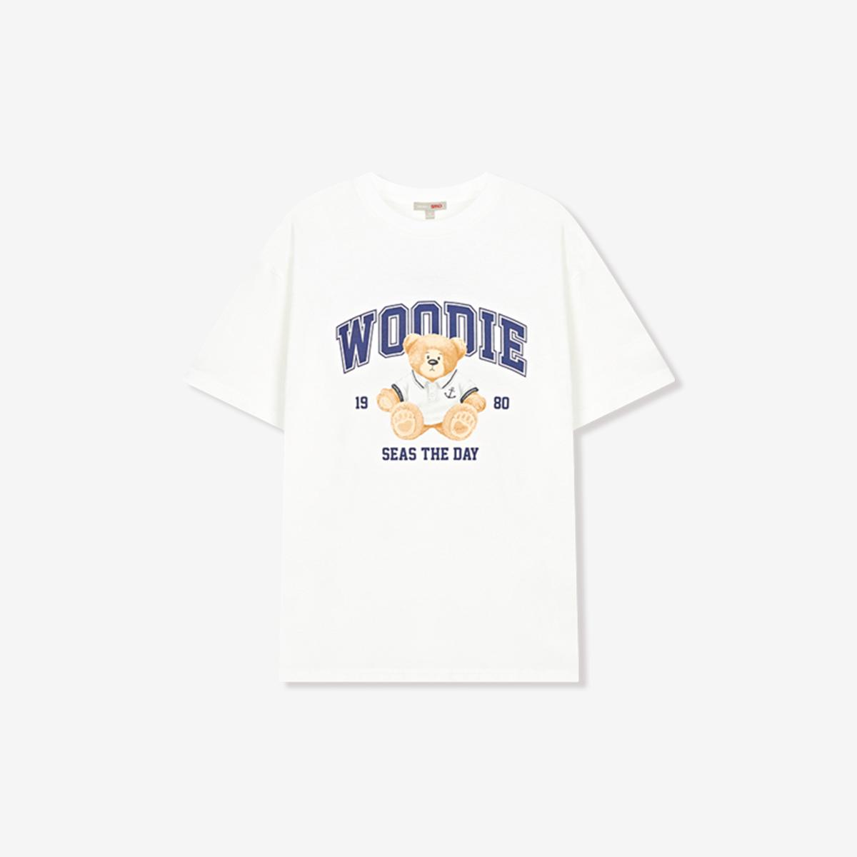 《WOODIE聯名款》Summer Graphic短袖T恤（象牙白）