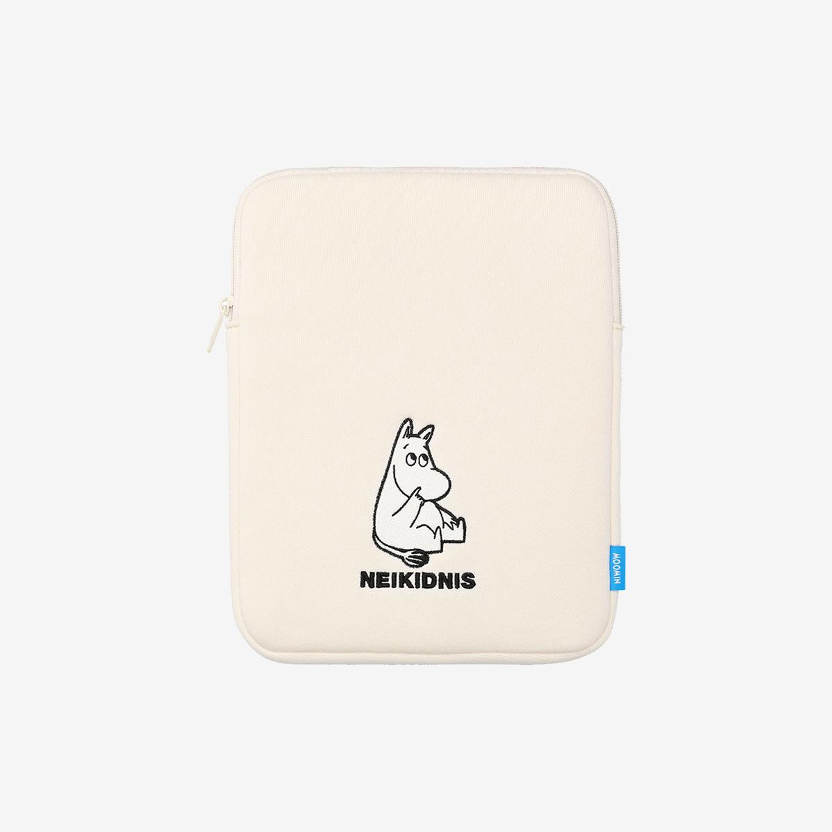 《嚕嚕米聯名款》iPad收納包（奶油色）