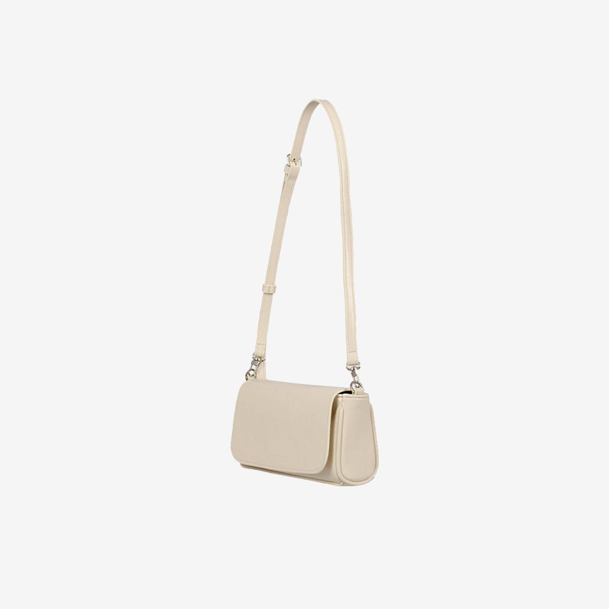 Oval Mini Shoulder/Crossbody Bag (Ivory)