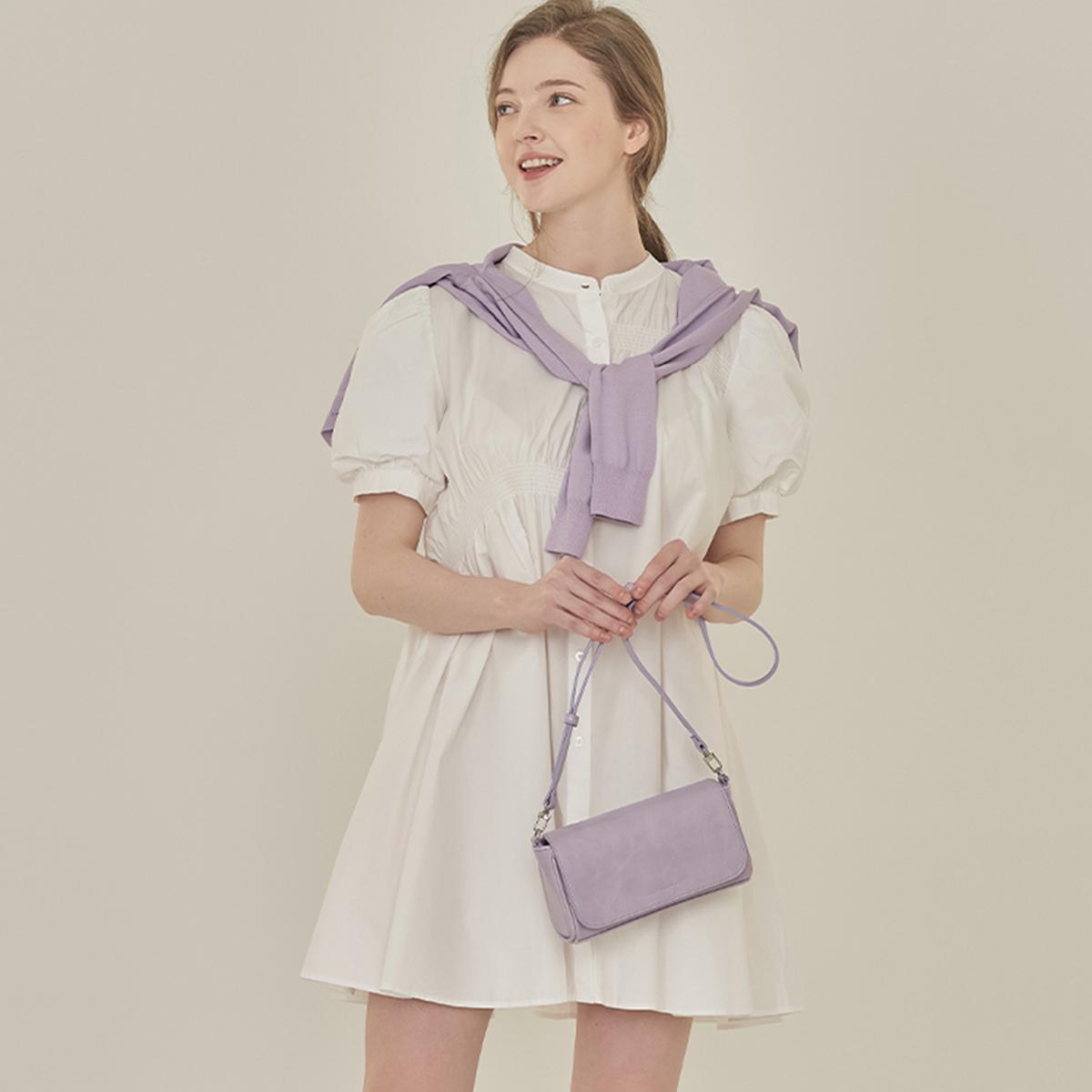 Oval Mini Shoulder/Crossbody Bag (Lilac)