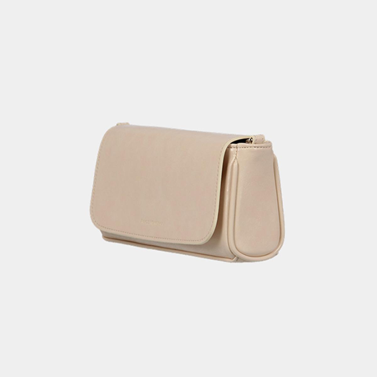 Oval Mini Shoulder/Crossbody Bag (Taupe)