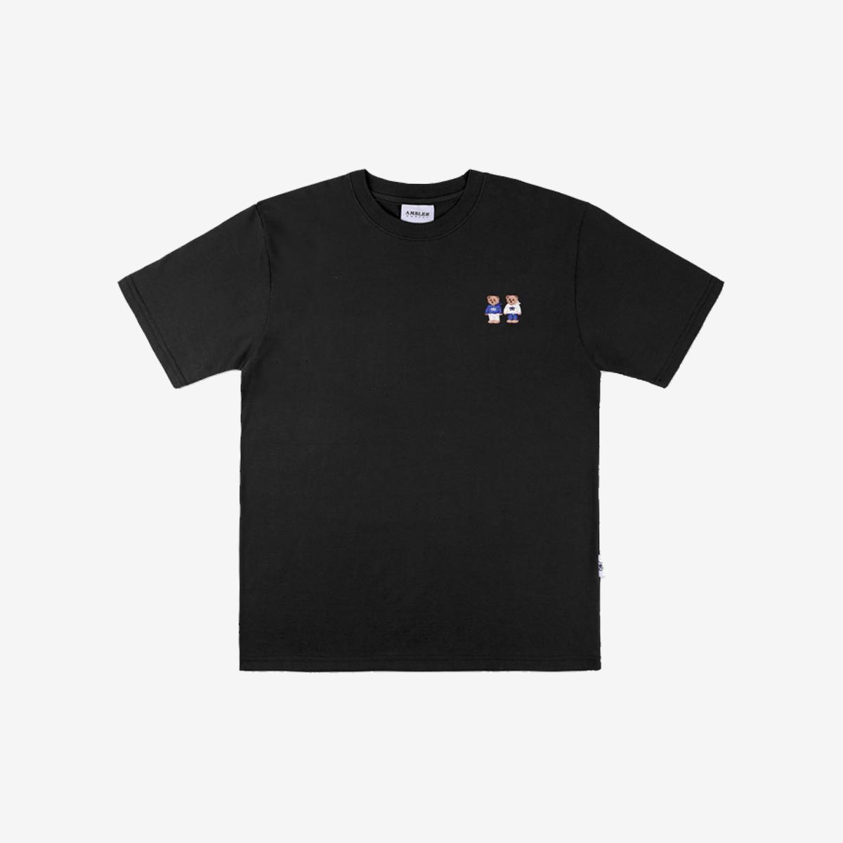 Twinlook Bear短袖T恤（黑色）