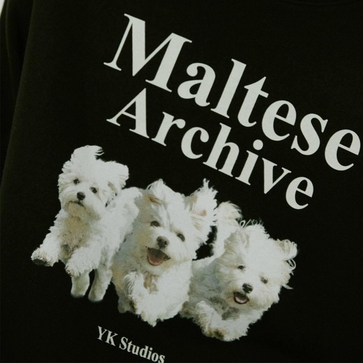 Áo nỉ Maltese Archive (Màu đen)