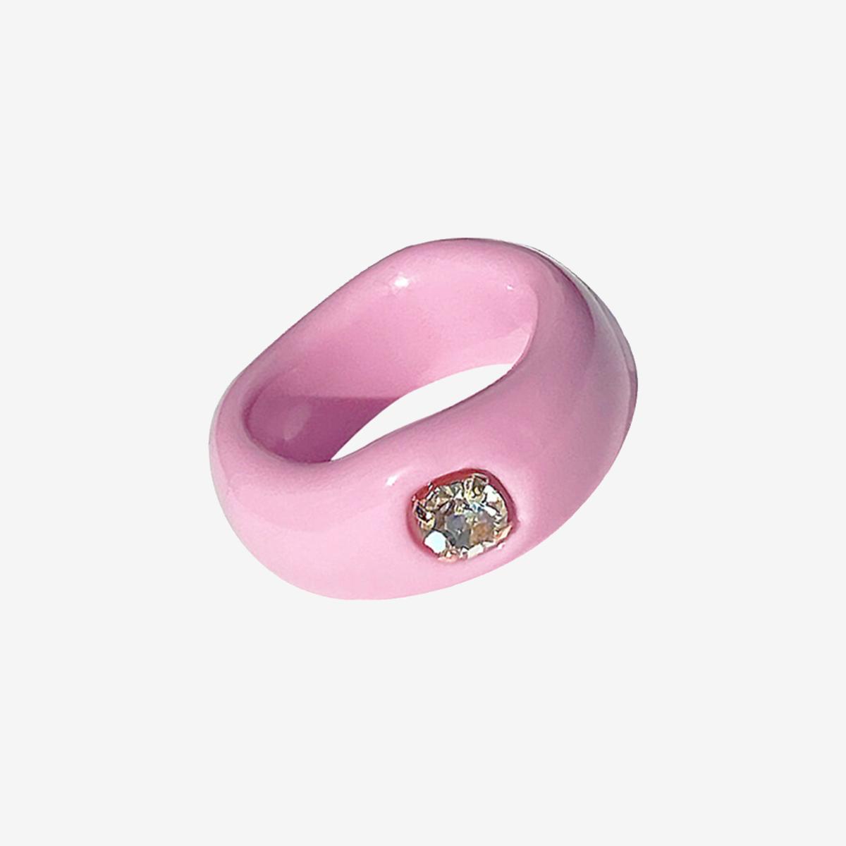 《 BTS RM着用 》 ガラスの指輪（ピンク）
