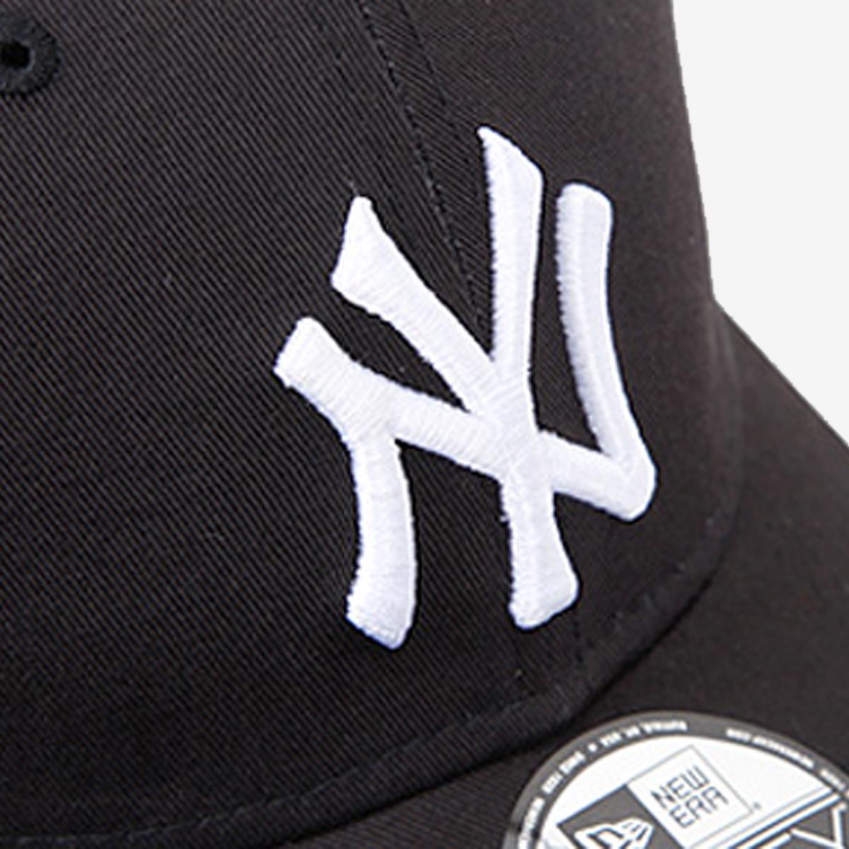 基本紐約洋基隊棒球帽（黑/白）
