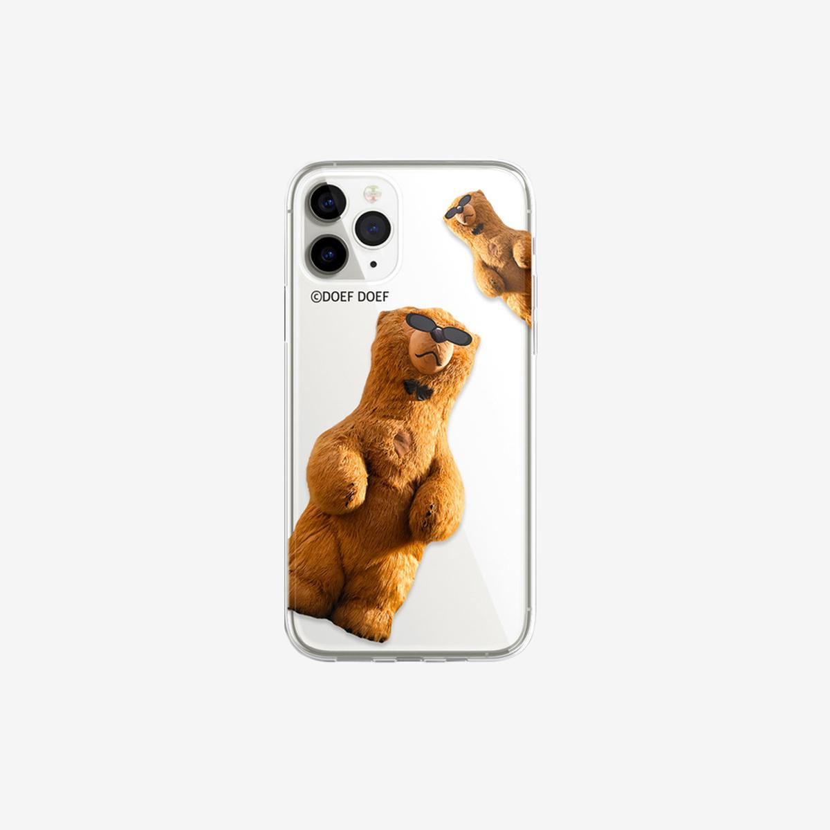 《THE BOYZ Ｑ同款》Dudum Bear透明手機殼