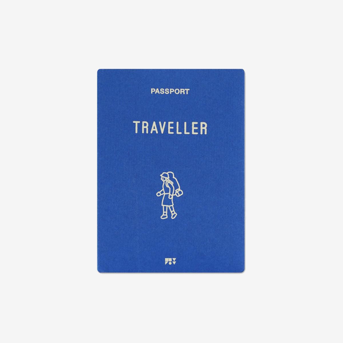 護照保護套（遊客-藍）
