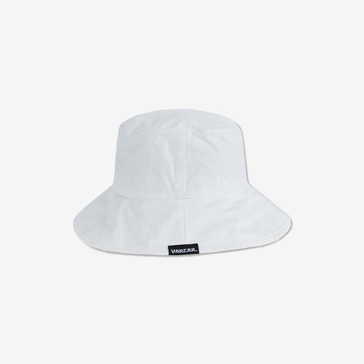 寬簷水洗漁夫帽（白色）