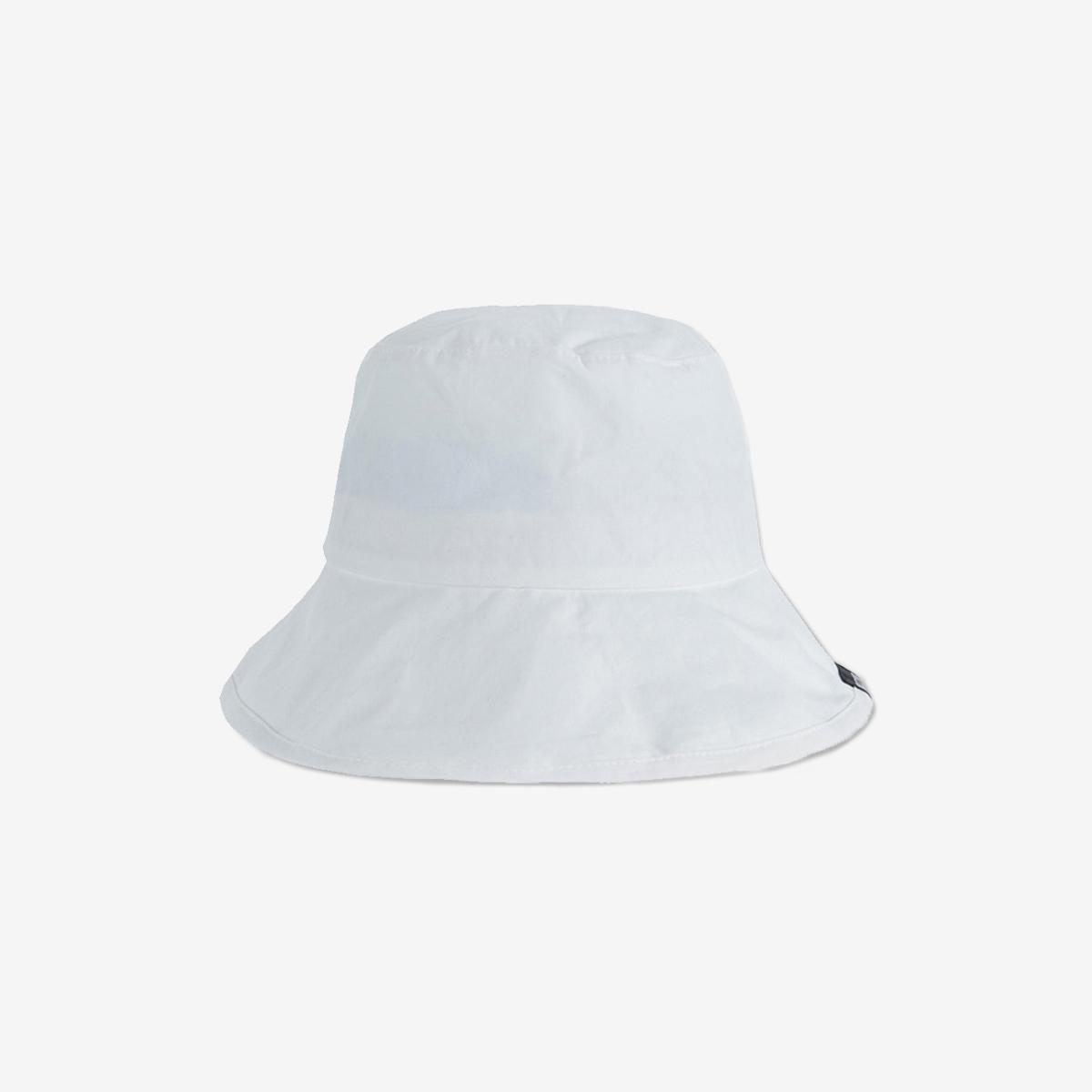 寬簷水洗漁夫帽（白色）