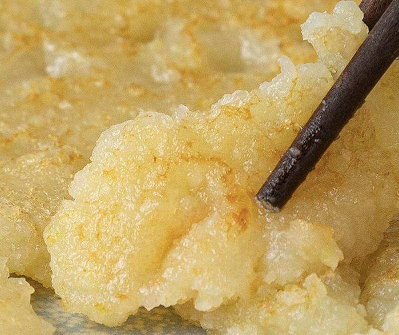 close up image of korean potato pancake