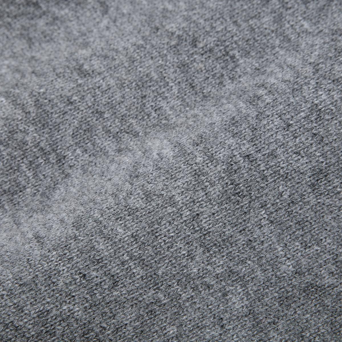 大LOGO圓領針織毛衣（灰色）