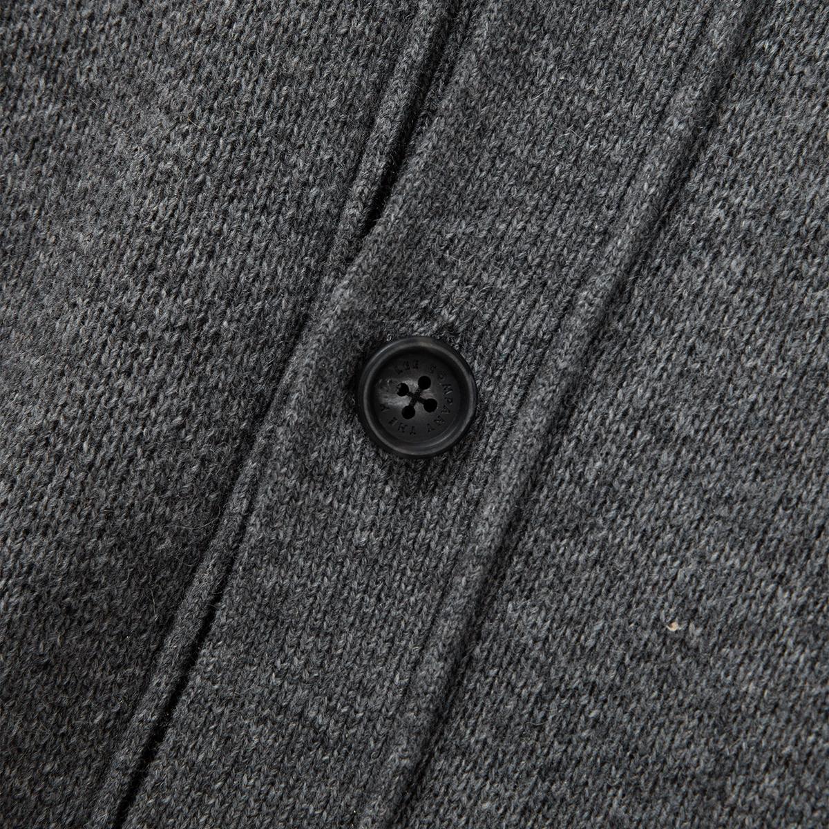V領羊毛針織外套（灰色）