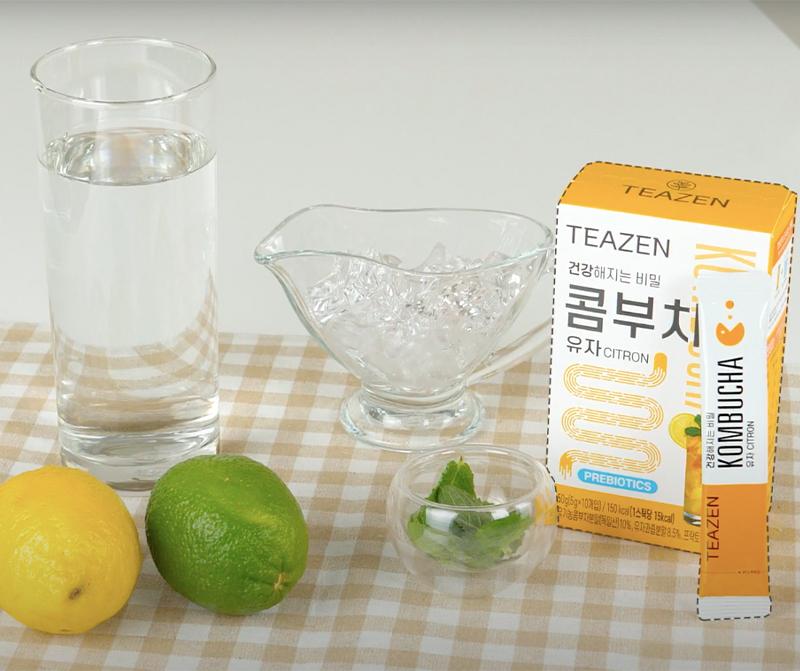 ⟪BTS同款⟫ 柚子味康普茶 (1盒10個)