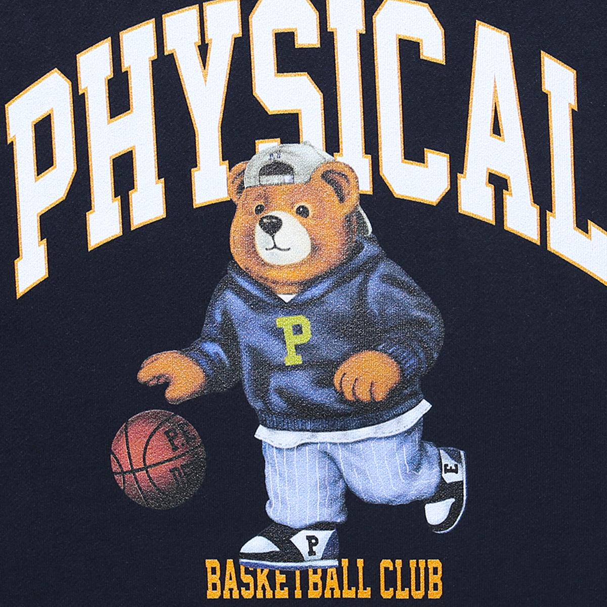 PHYPS 籃球小熊帽T（海軍藍）