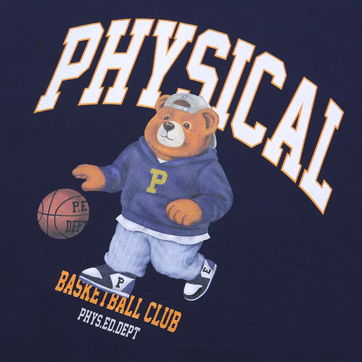 PHYPS 籃球小熊大學T（海軍藍）