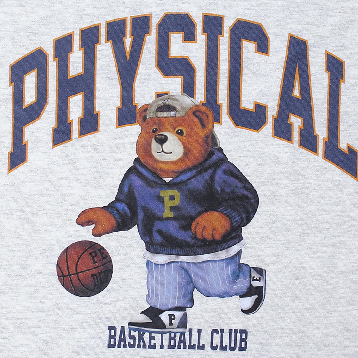 PHYPS 籃球小熊大學T（亮灰色）