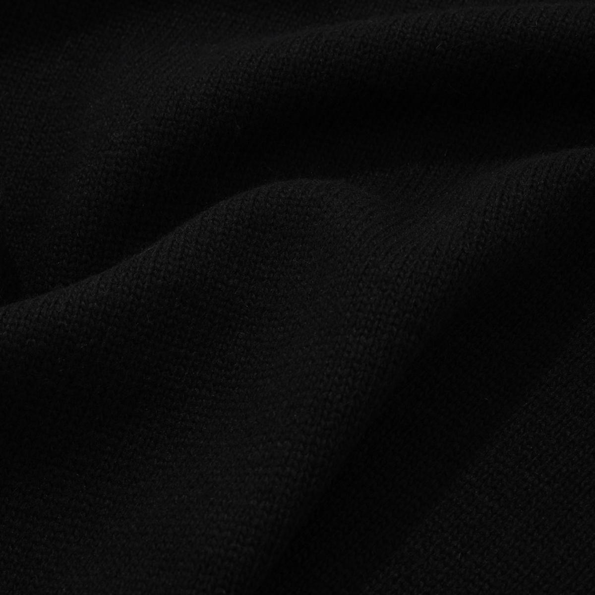 C字LOGO羊毛針織毛衣（黑色）