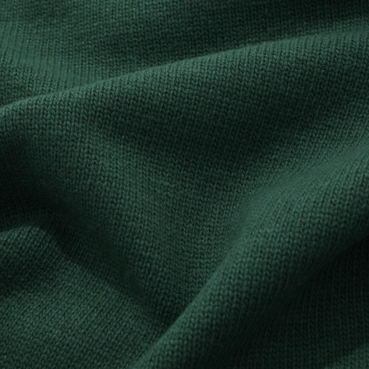 C字LOGO羊毛針織毛衣（綠色）