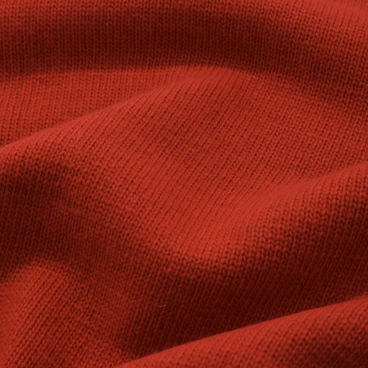 C字LOGO羊毛針織毛衣（紅色）