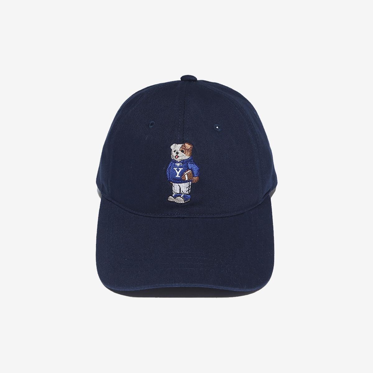 鬥牛犬刺繡老帽（海軍藍）