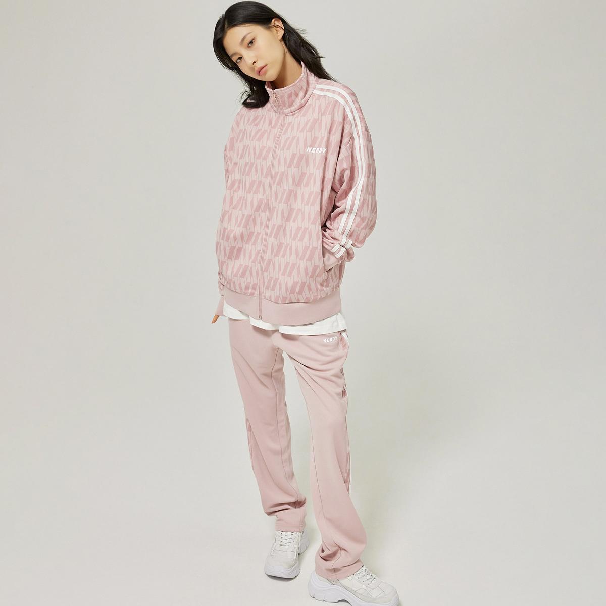 《少女時代 太妍同款》DNA滿版花紋運動套裝（粉紅色）