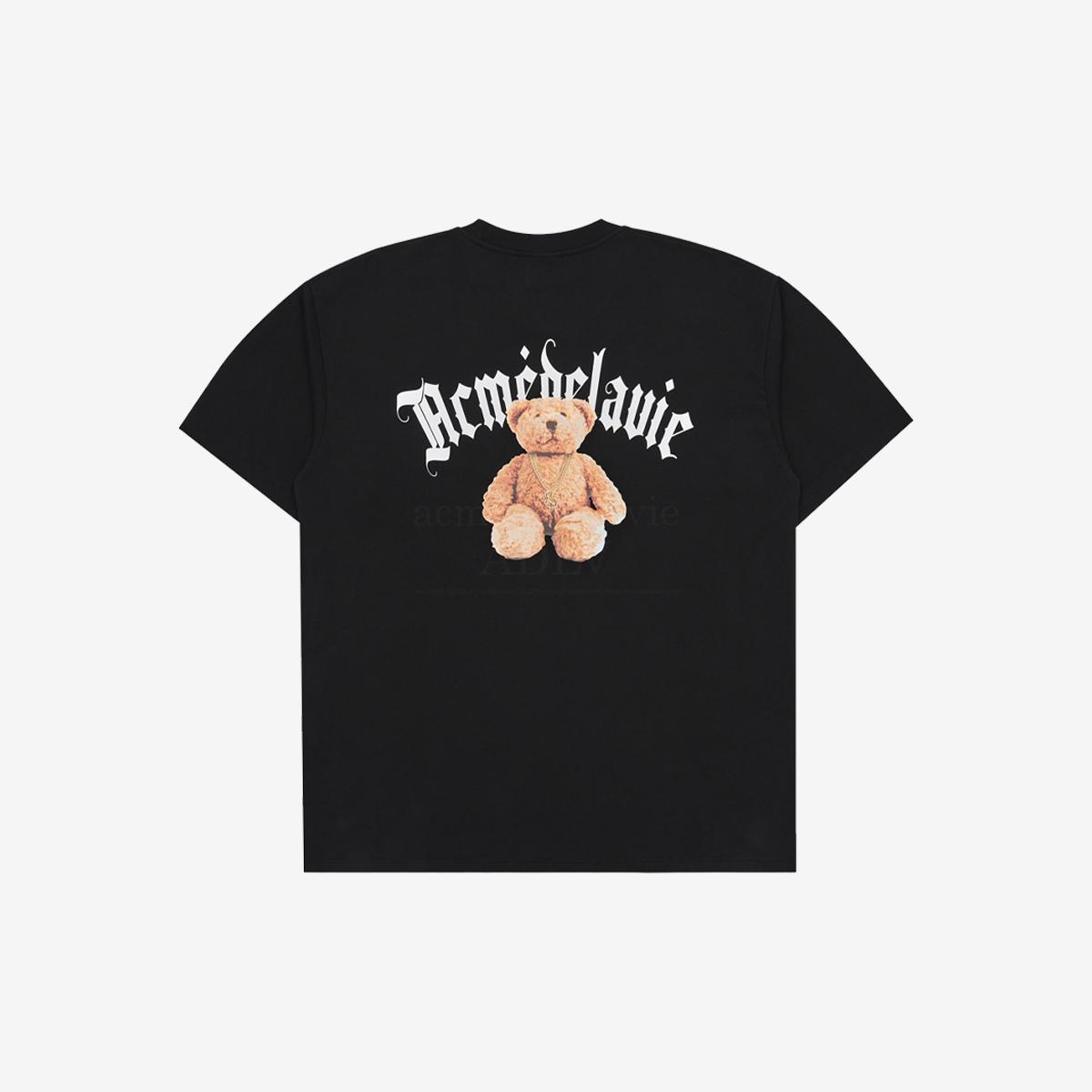 《BLACKPINK LISA同款》金鍊小熊短袖T恤（黑色）