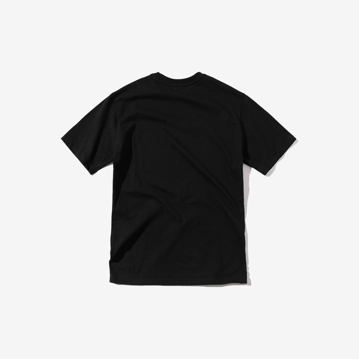 Linear LOGO短袖T恤（黑色）