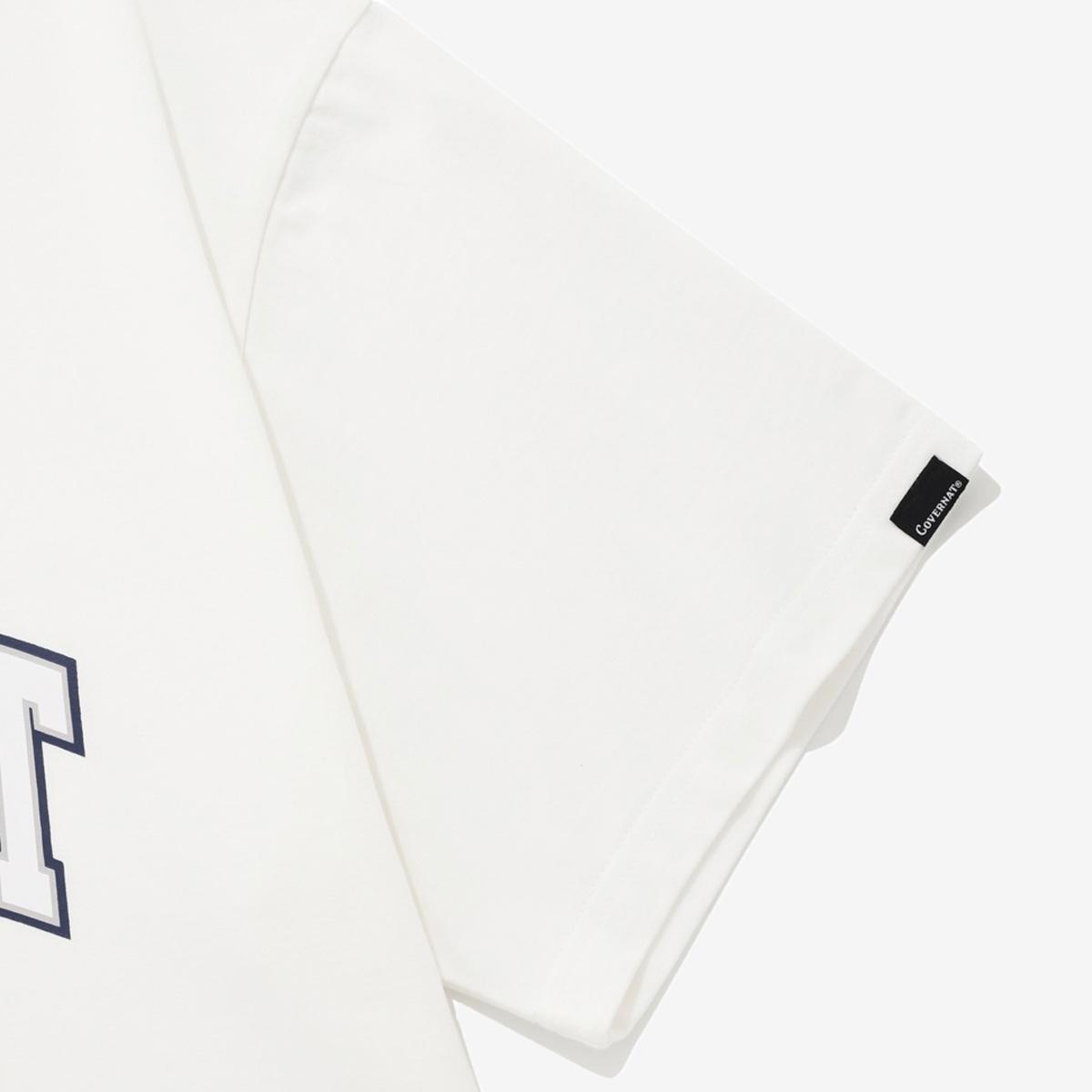 弧形C LOGO短袖T恤（白色）