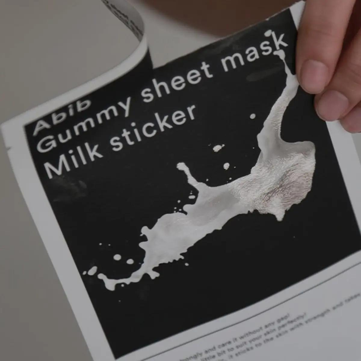 Gummy Sheet Mask Milk Sticker