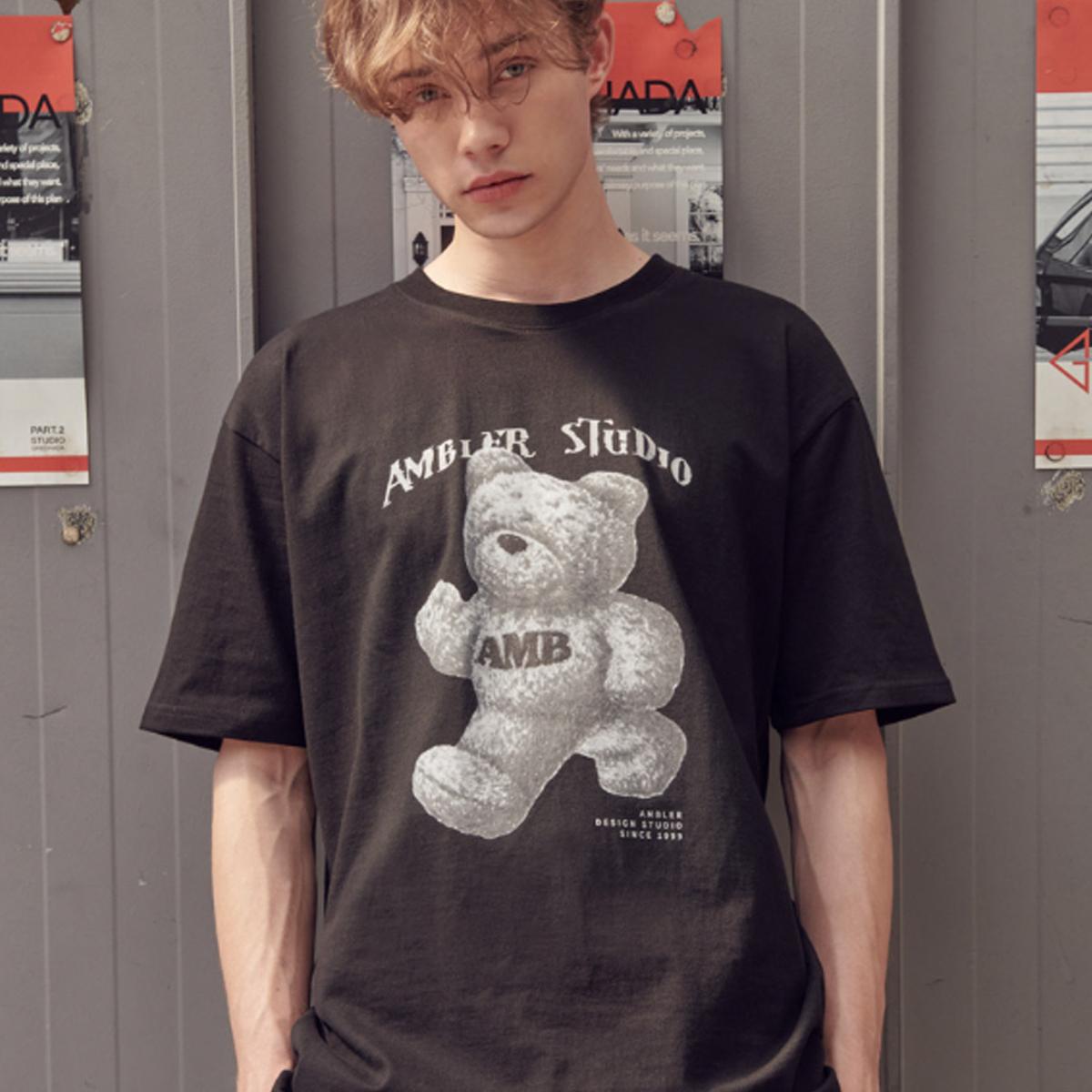 Vintage Bear短袖T恤（黑色）